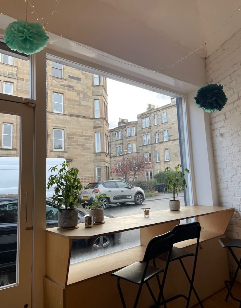 Interior of Mr Eion Coffee Roaster, specialty coffee shop in Edinburgh