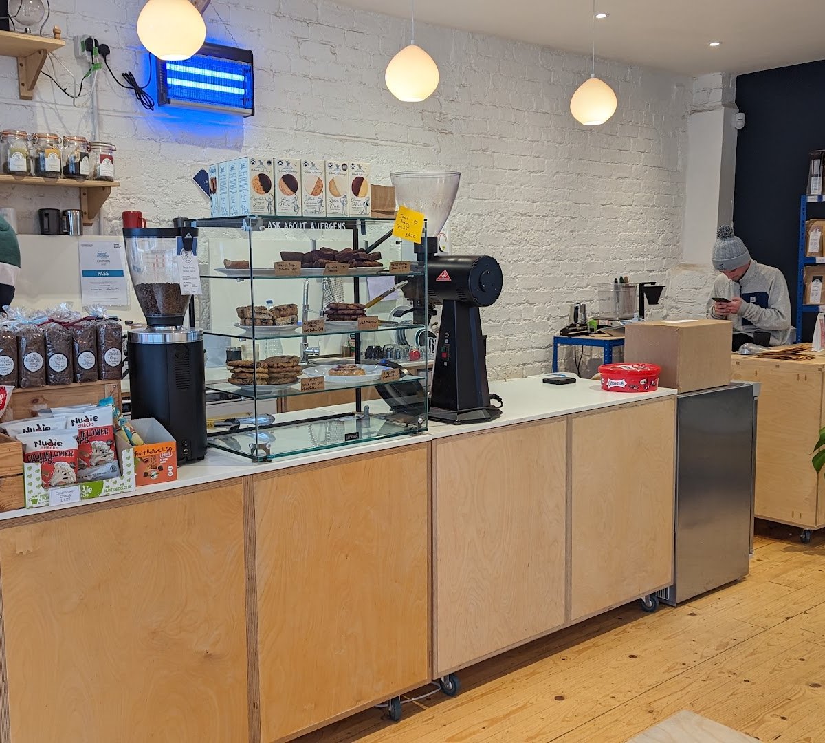 Interior of Mr Eion Coffee Roaster, specialty coffee shop in Edinburgh