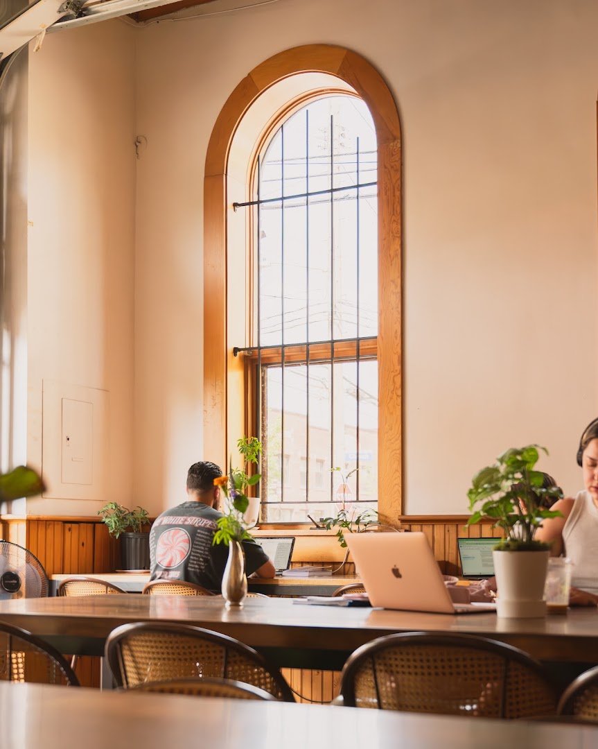 Interior of Rising Star Coffee Roasters, specialty coffee shop in Cleveland