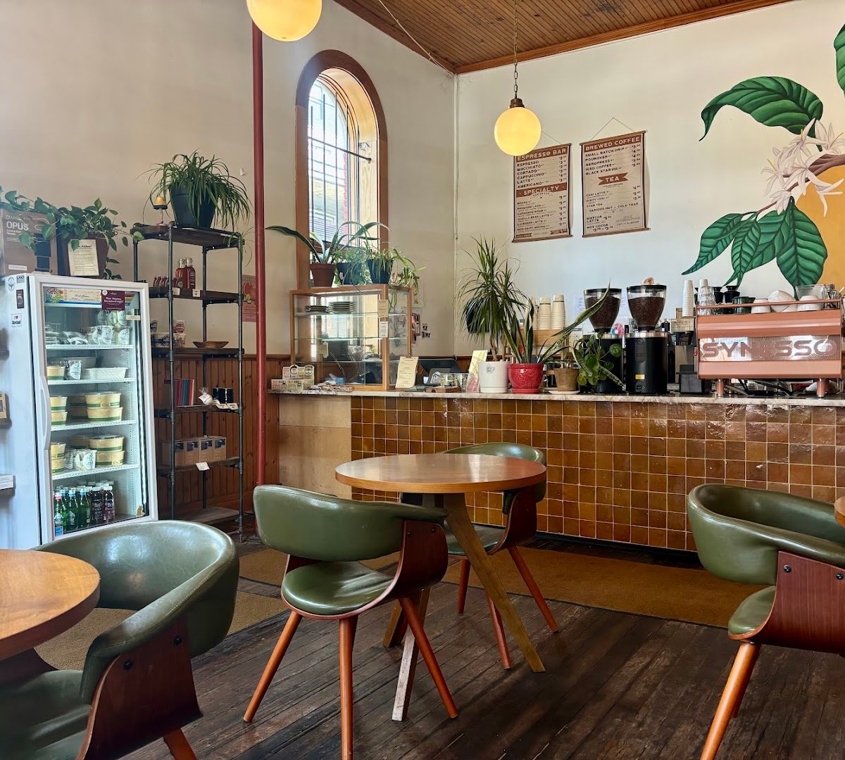 Interior of Rising Star Coffee Roasters, specialty coffee shop in Cleveland