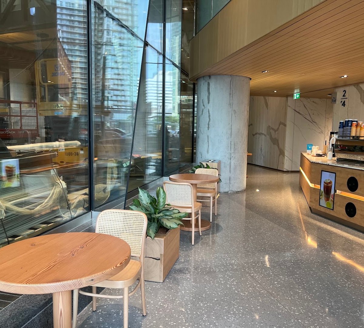 Interior of De Mello Coffee, specialty coffee shop in Toronto