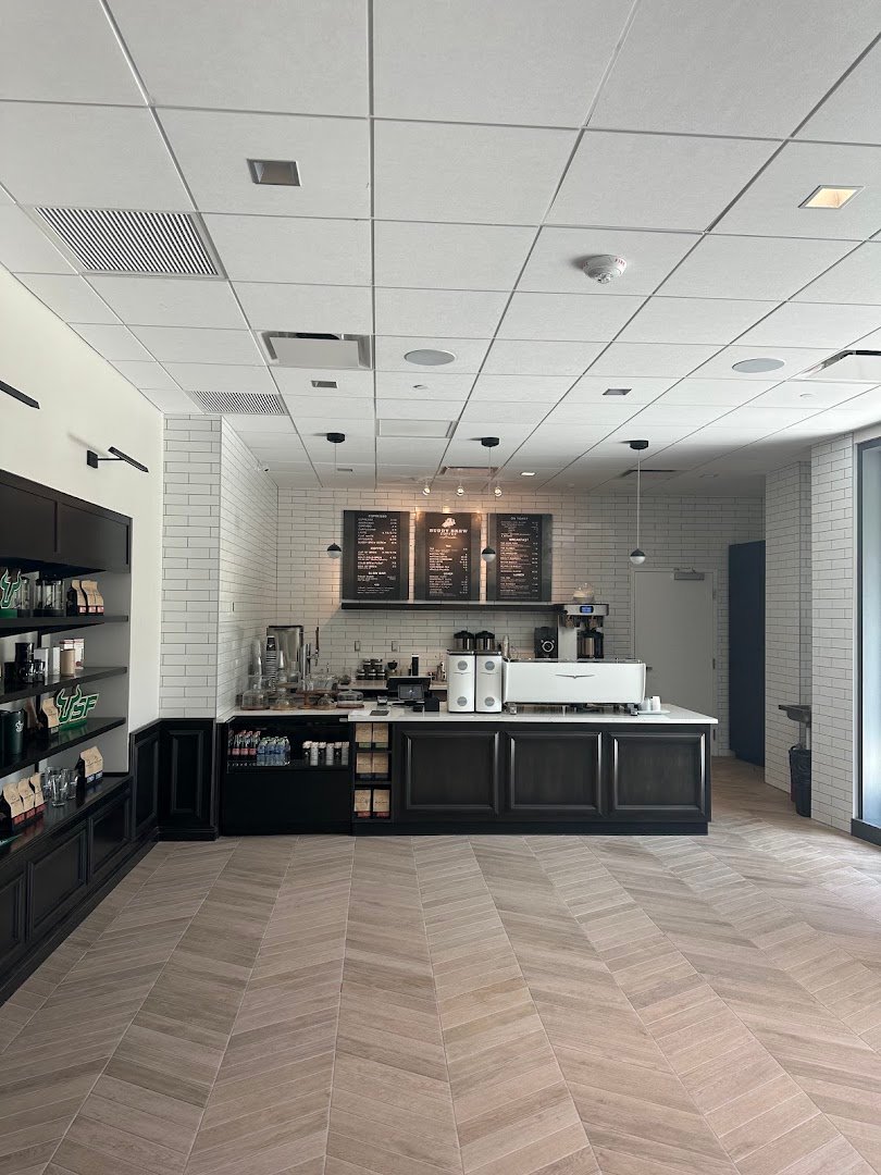 Interior of Buddy Brew Coffee, specialty coffee shop in Tampa-St. Petersburg