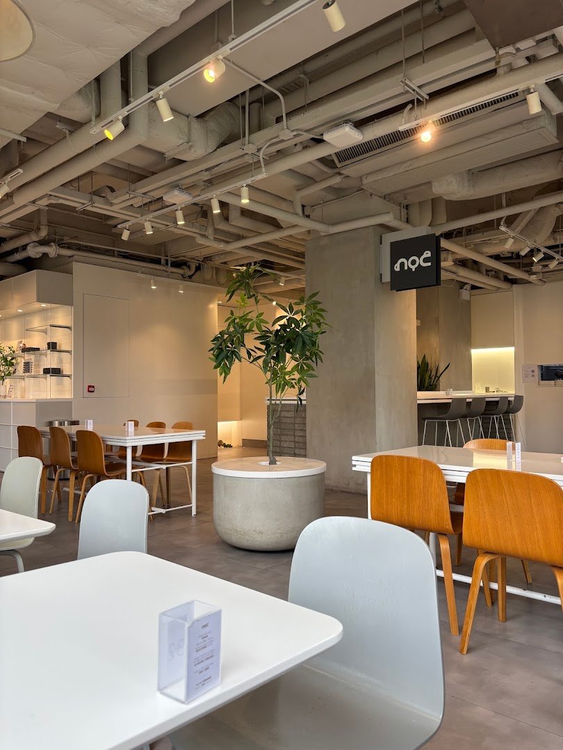 Interior of noc, specialty coffee shop in Hong Kong
