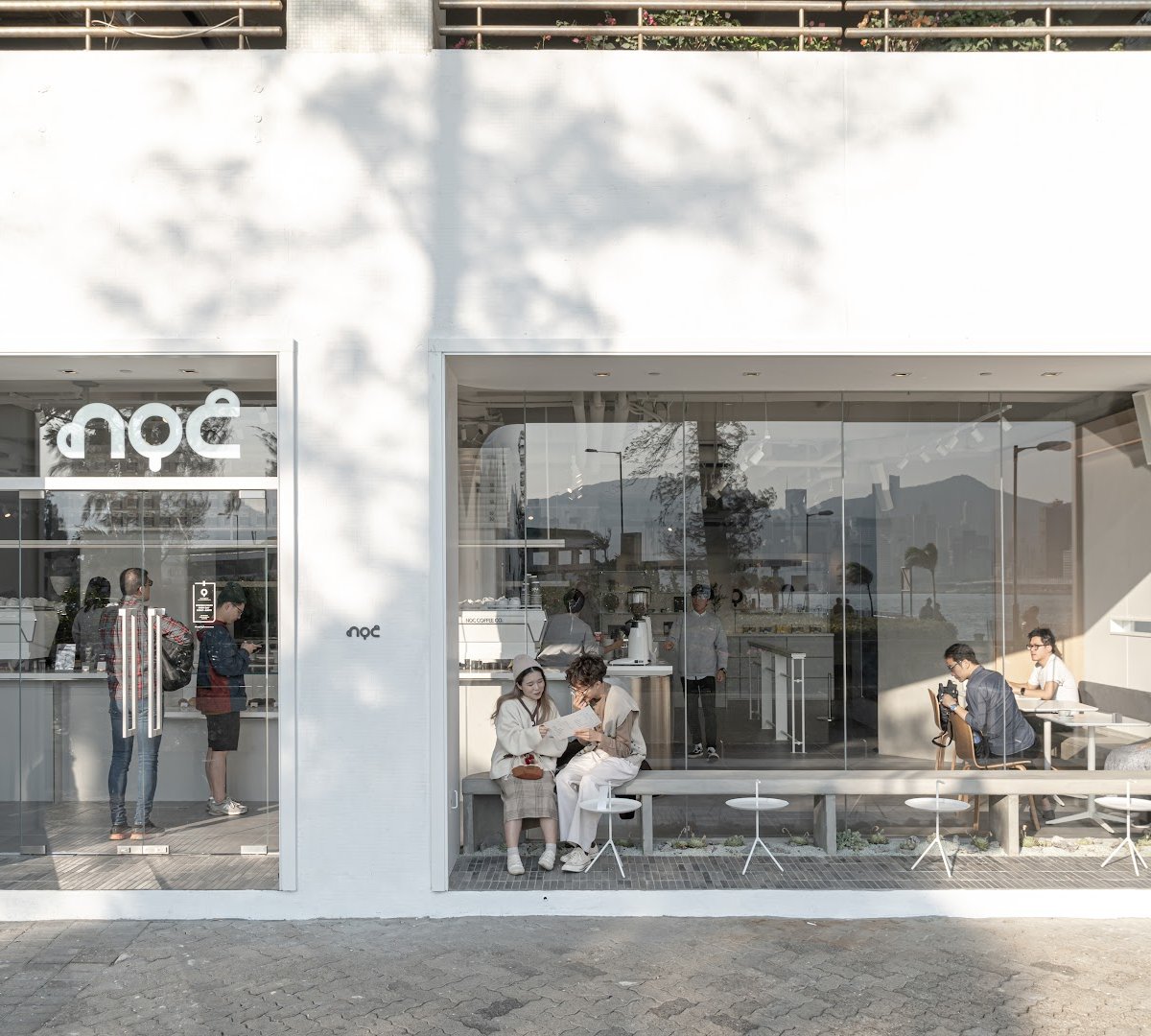 Storefront of noc, specialty coffee shop in Hong Kong