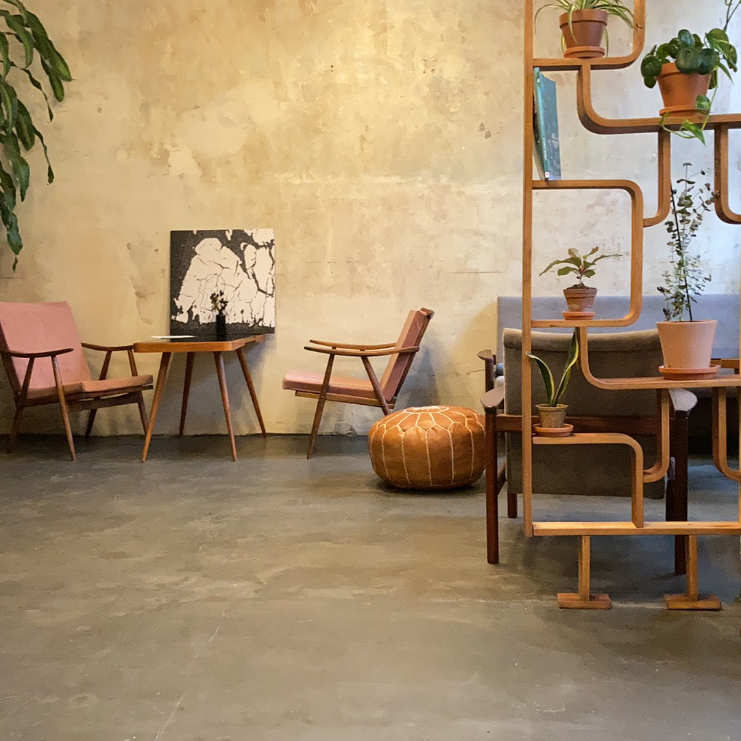 Interior of Cafe Hrnek, specialty coffee shop in Prague
