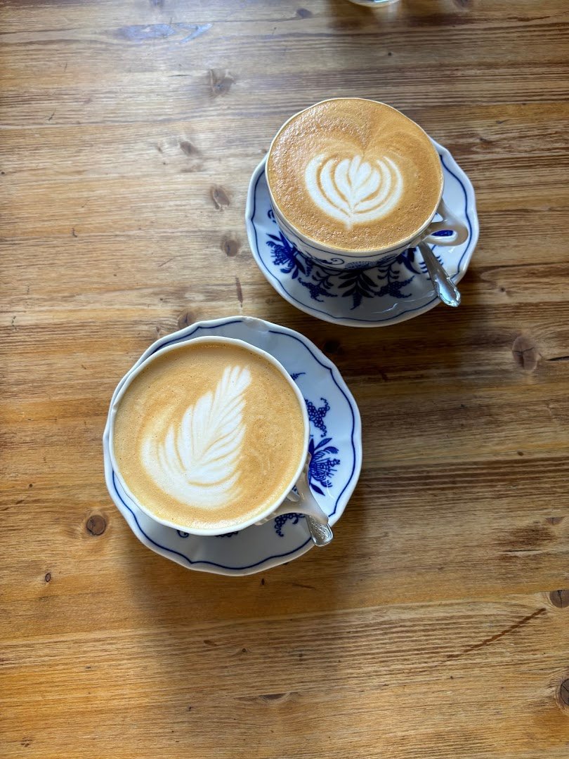 Coffee at Cafe Hrnek, specialty coffee shop in Prague