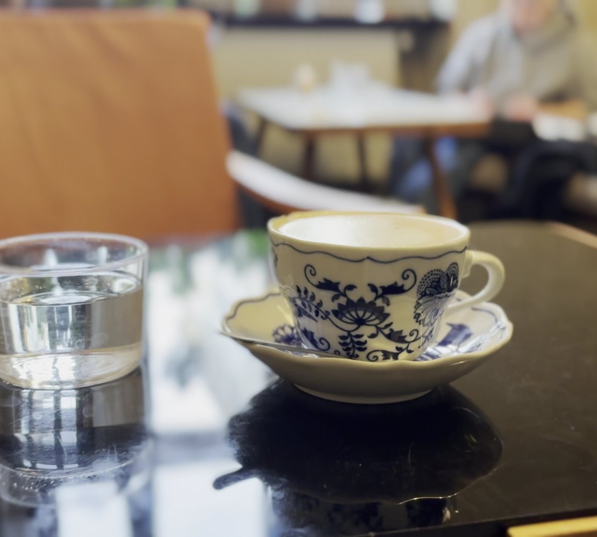 Interior of Cafe Hrnek, specialty coffee shop in Prague