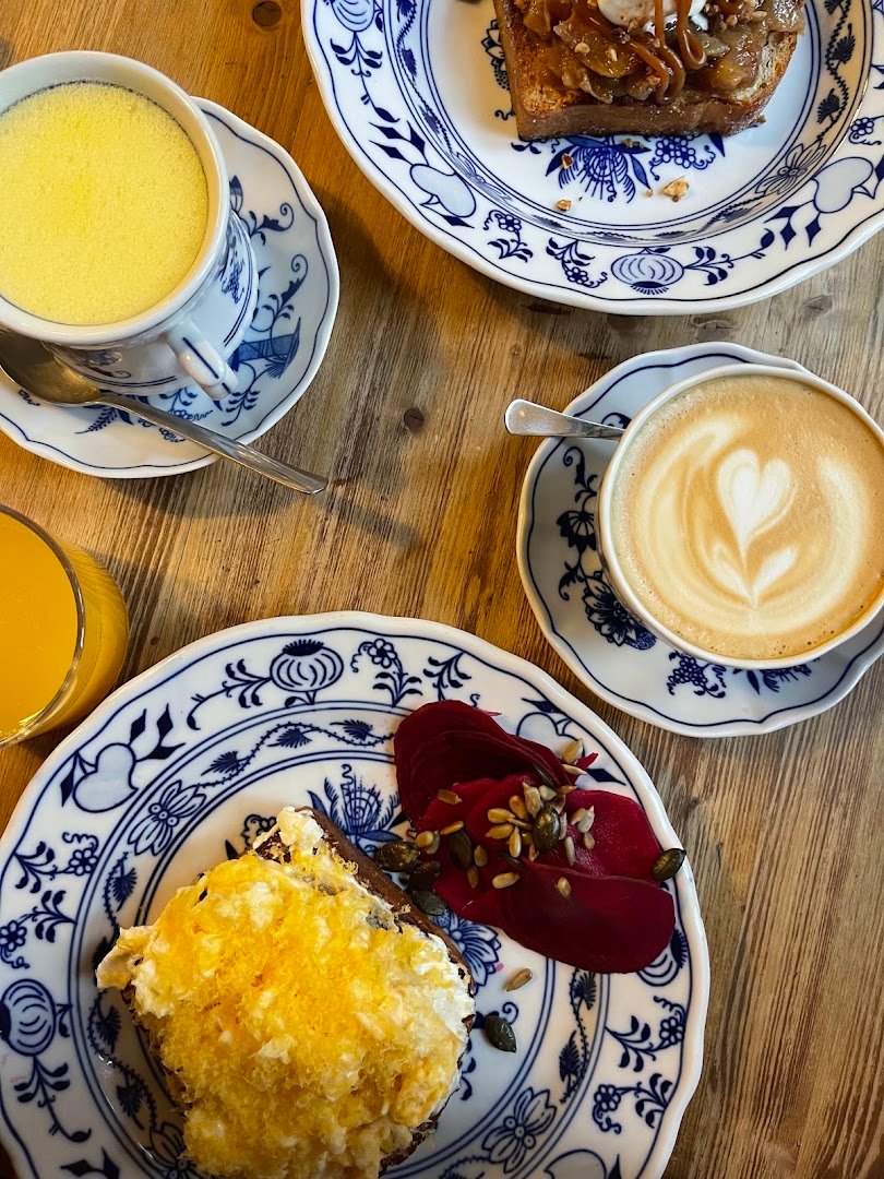Food at Cafe Hrnek, specialty coffee shop in Prague