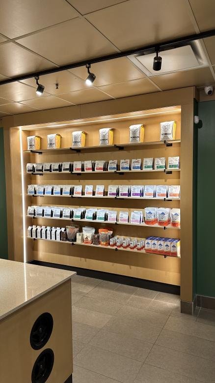 Interior of De Mello Coffee, specialty coffee shop in Toronto