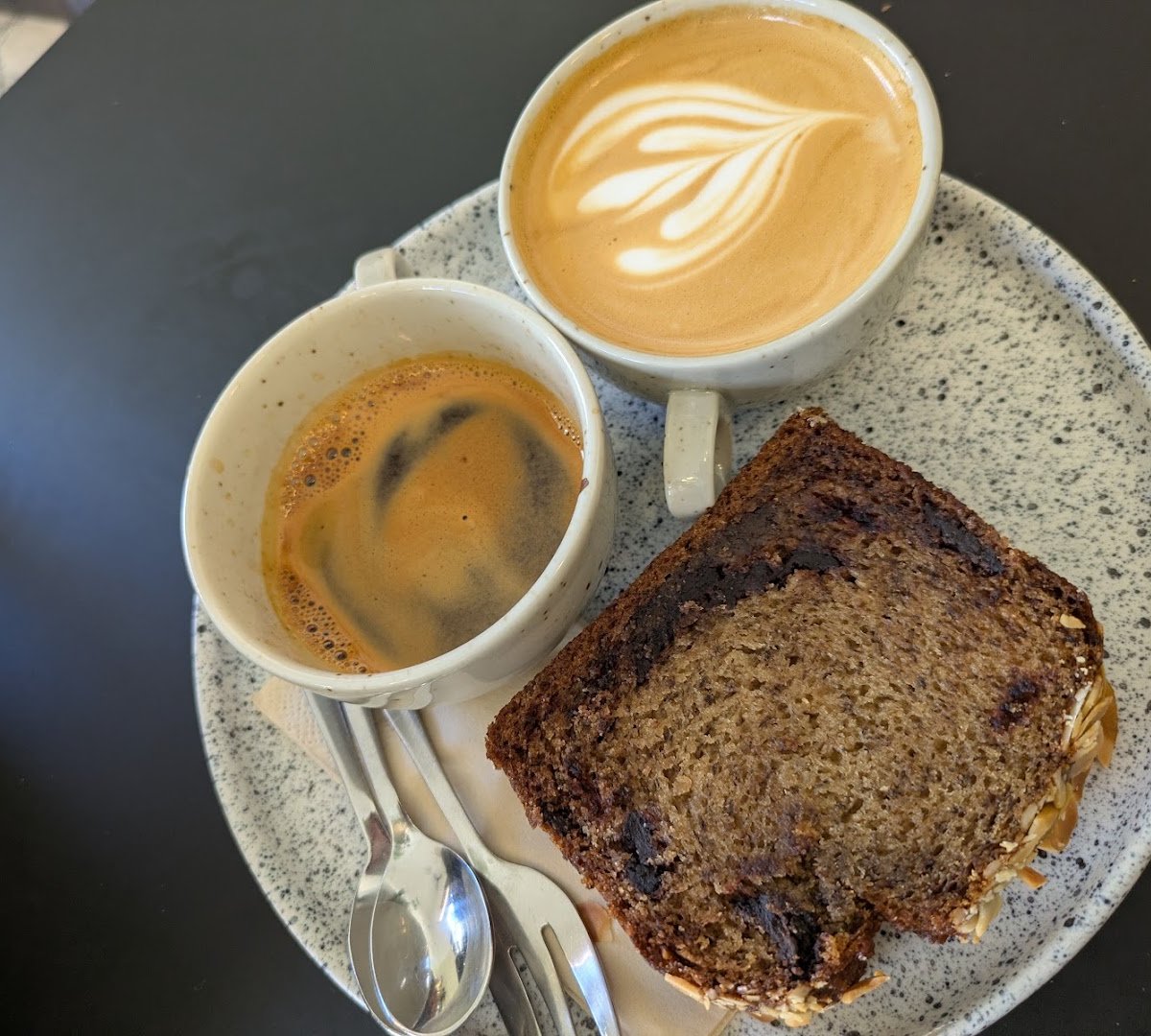 Coffee at Letec espresso bar, specialty coffee shop in Prague