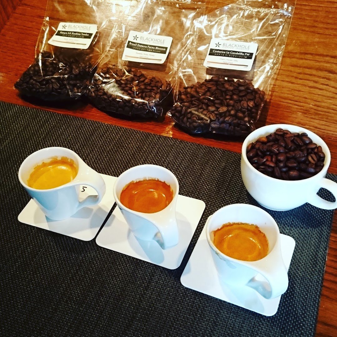 Coffee at Blackhole Coffee Roaster, specialty coffee shop in Tokyo
