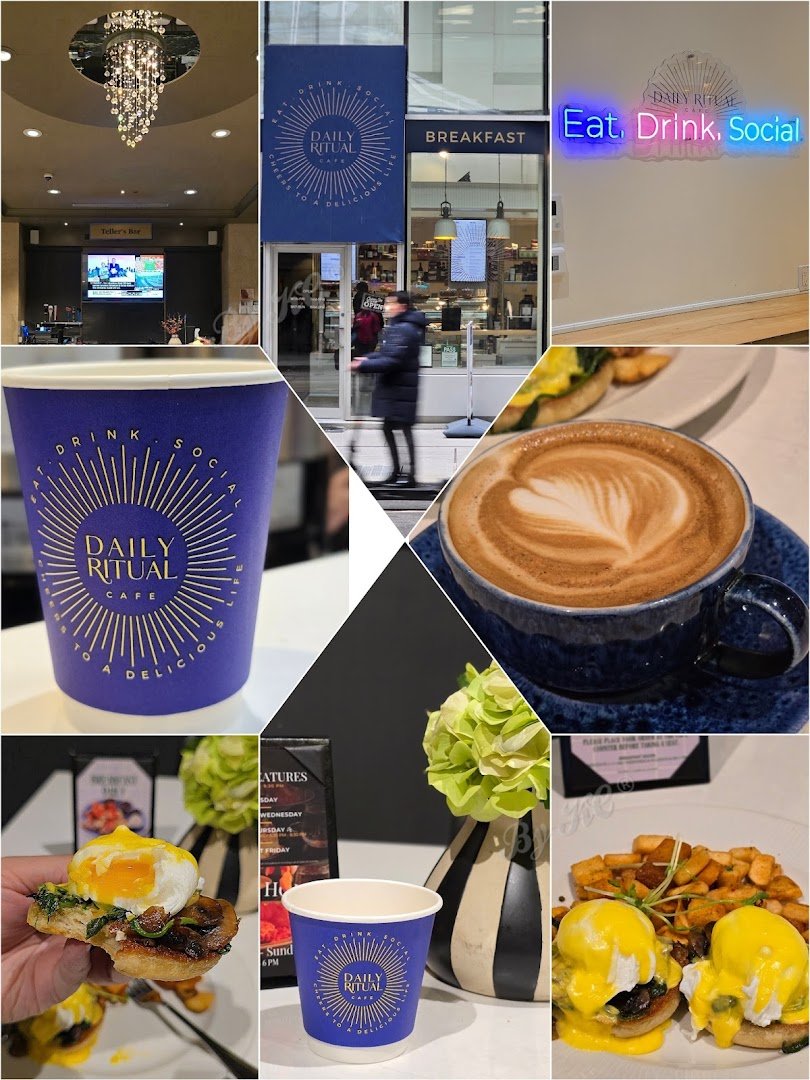 Coffee at Daily Ritual Cafe, specialty coffee shop in Toronto