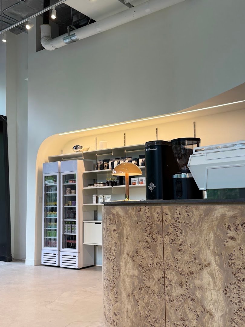 Interior of Interlude Coffee & Tea, specialty coffee shop in New York