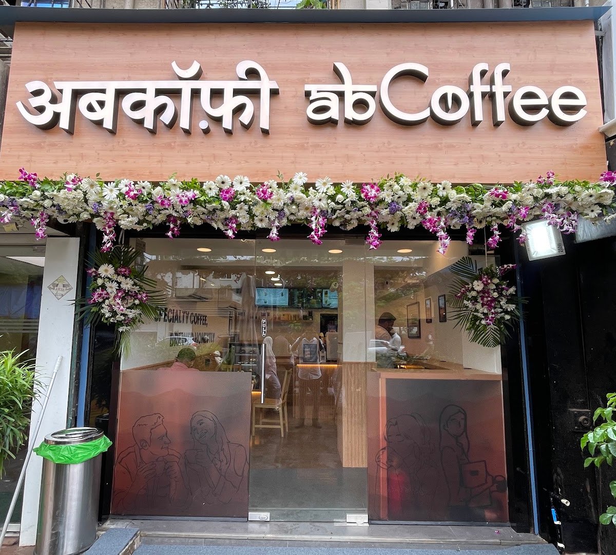 Storefront of abcoffee Versova, specialty coffee shop in Mumbai