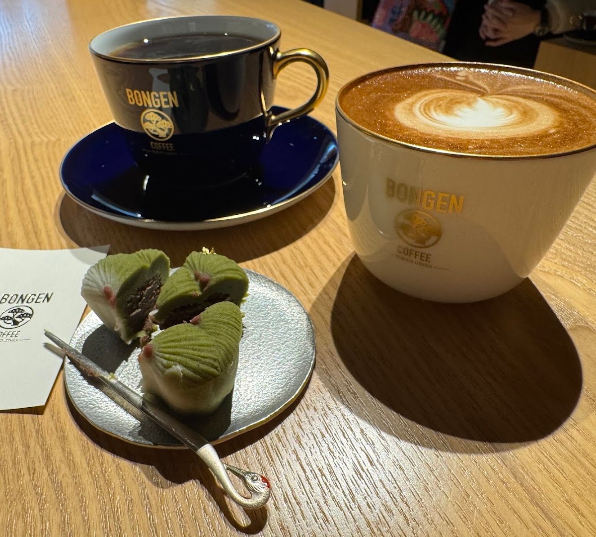 Coffee at BONGEN COFFEE Tokyo Nihonbashi, specialty coffee shop in Tokyo