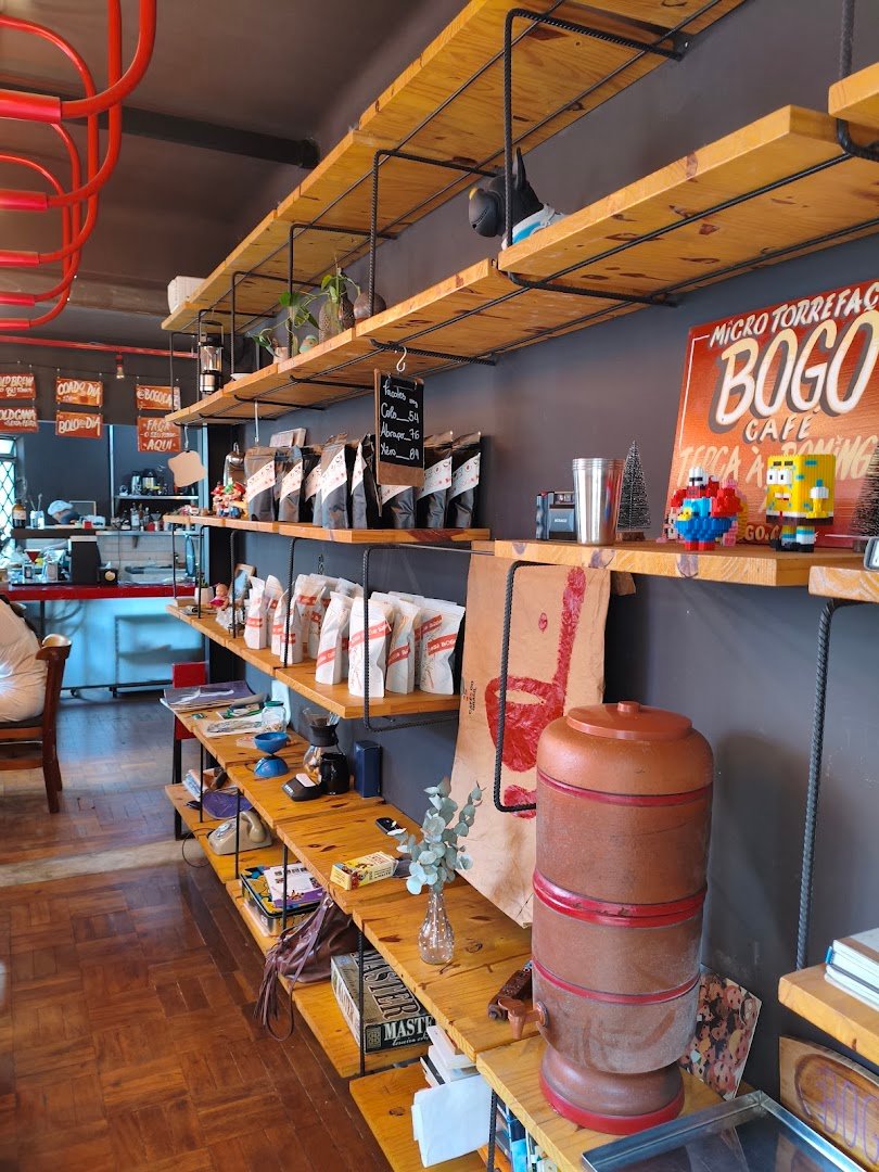 Interior of Bogo Cafeteria & Torrefação, specialty coffee shop in São Paulo