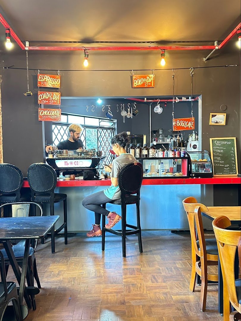 Interior of Bogo Cafeteria & Torrefação, specialty coffee shop in São Paulo