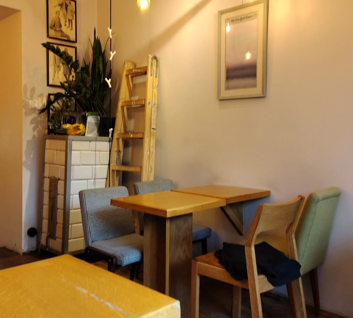 Interior of U Krawca Café, specialty coffee shop in Warsaw