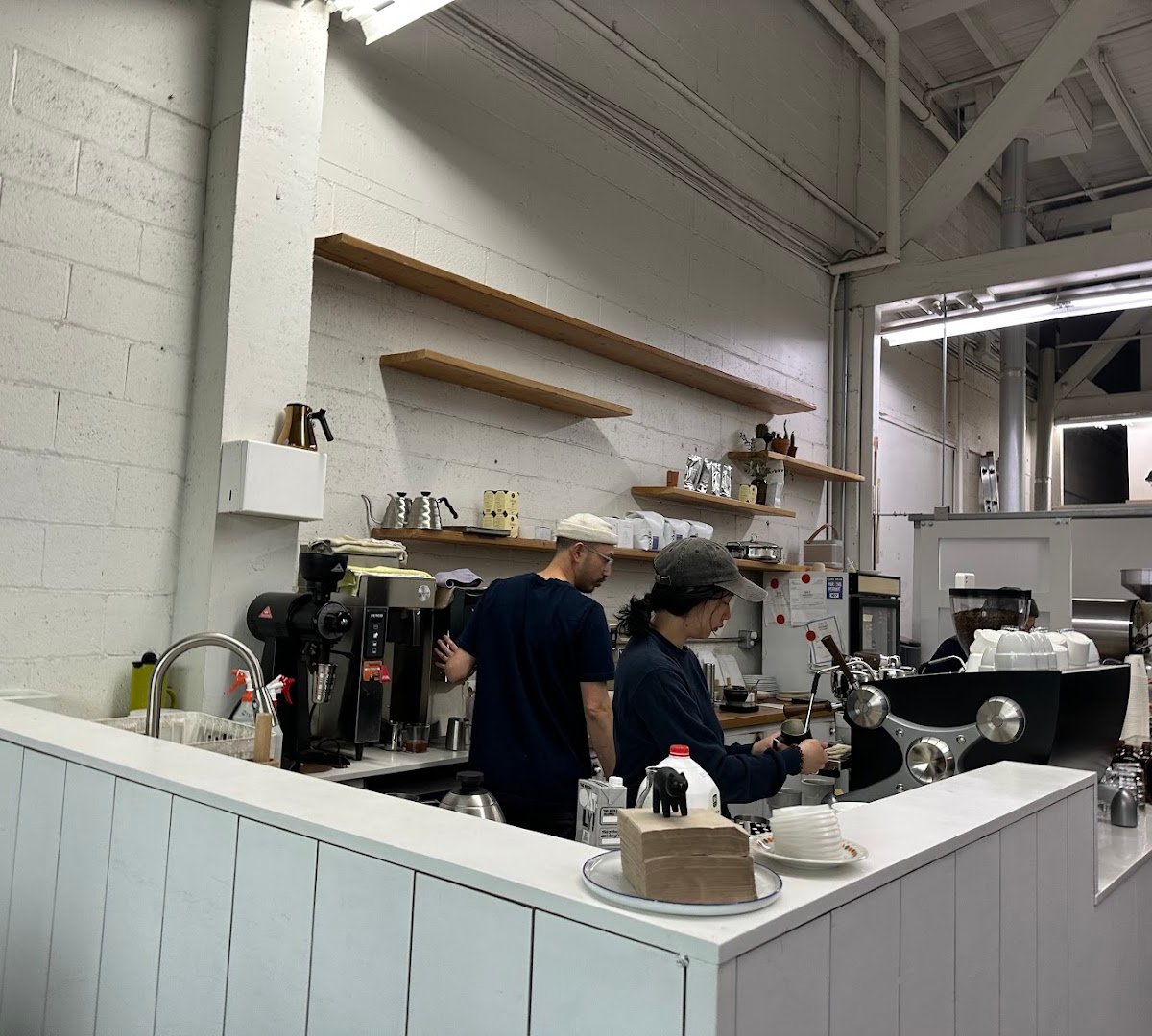 Interior of Oidé Coffee, specialty coffee shop in Vancouver