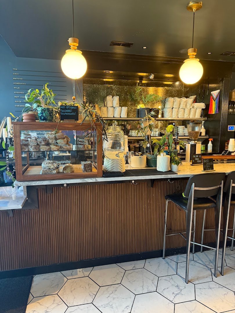 Interior of The Optimist Raleigh, specialty coffee shop in Raleigh-Durham