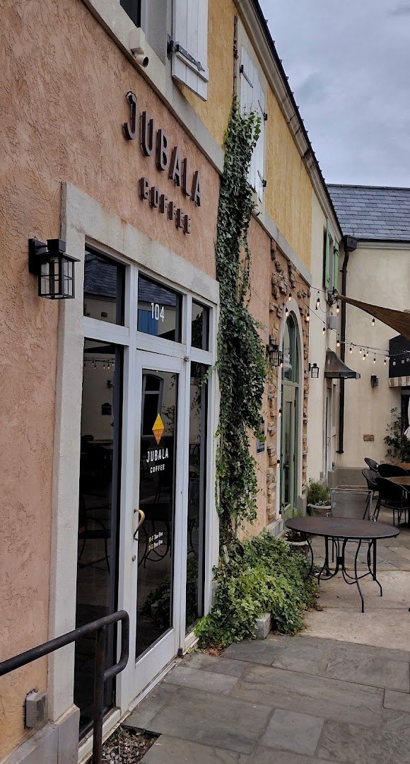 Storefront of Jubala Coffee, specialty coffee shop in Raleigh-Durham