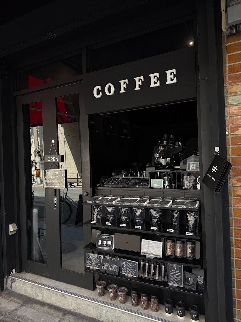 Storefront of Notequal Coffee, specialty coffee shop in Osaka