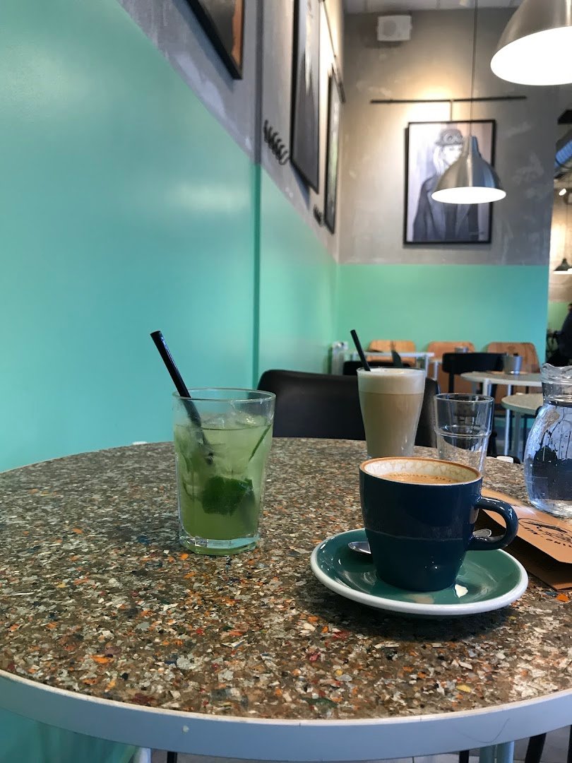 Interior of Mala Radionica Kafe, specialty coffee shop in Novi Sad
