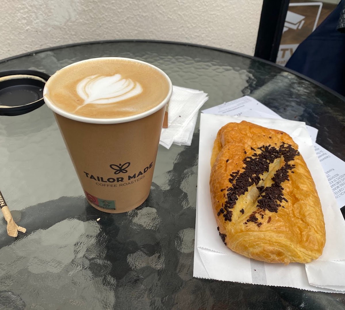 Coffee at Tailor Made Coffee Roasters, specialty coffee shop in Athens