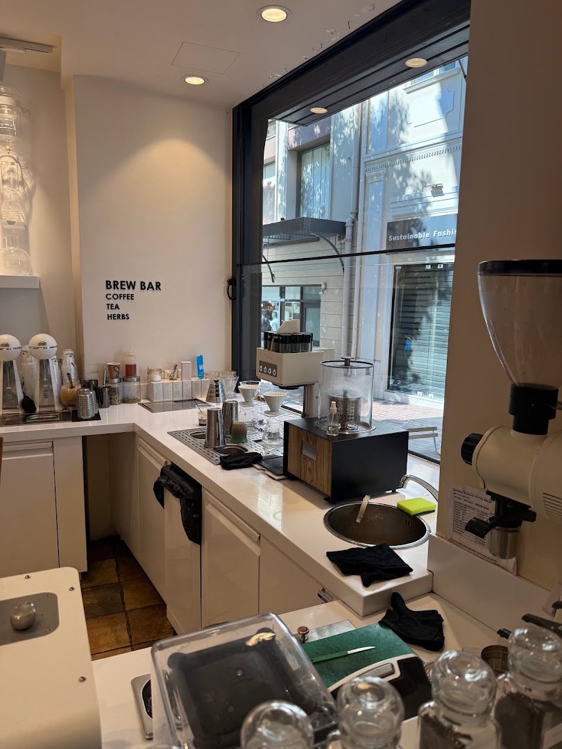 Interior of Tailor Made Coffee Roasters, specialty coffee shop in Athens