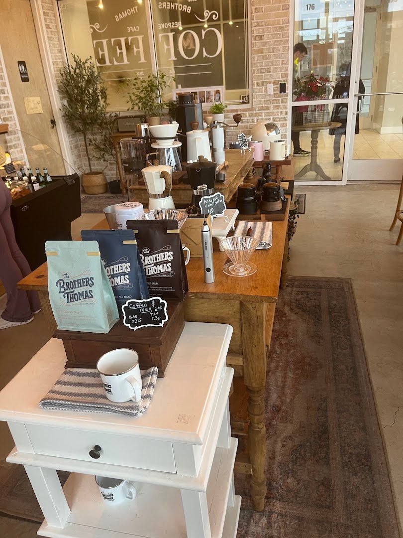 Interior of The Brothers Thomas Bespoke Cafe, specialty coffee shop in Tampa-St. Petersburg