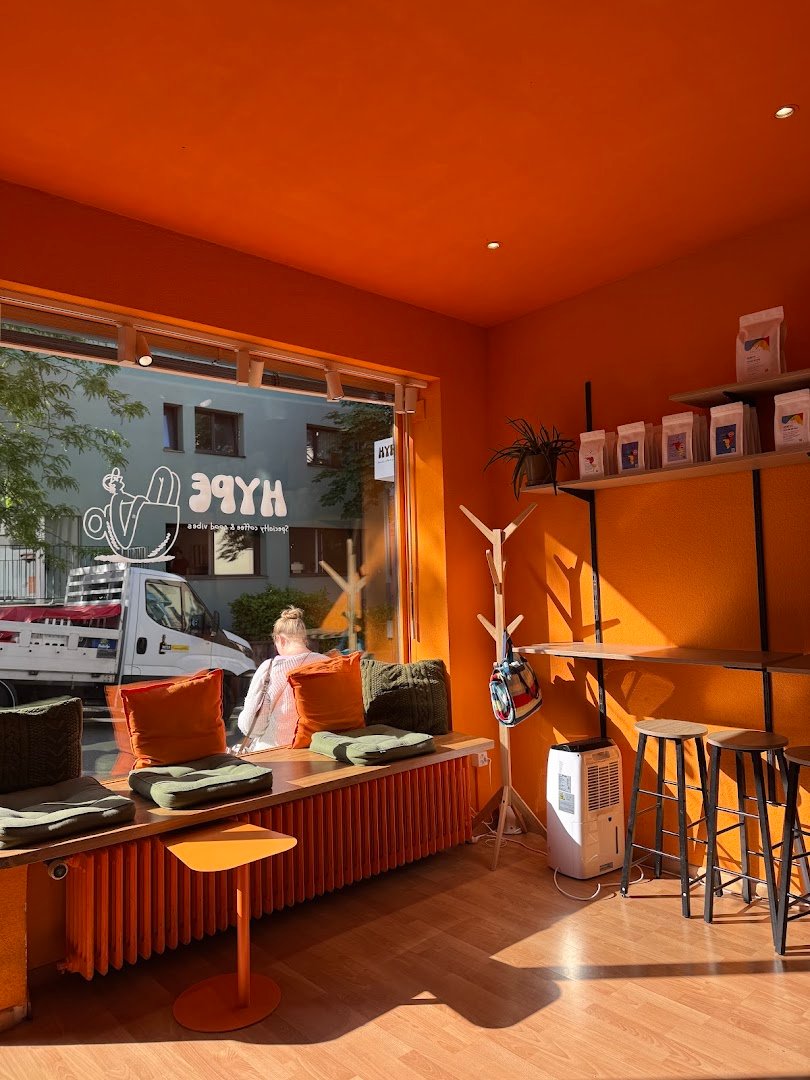Interior of Hype specialty coffee & good vibes, specialty coffee shop in Zurich