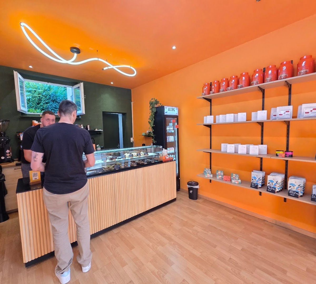 Interior of Hype specialty coffee & good vibes, specialty coffee shop in Zurich