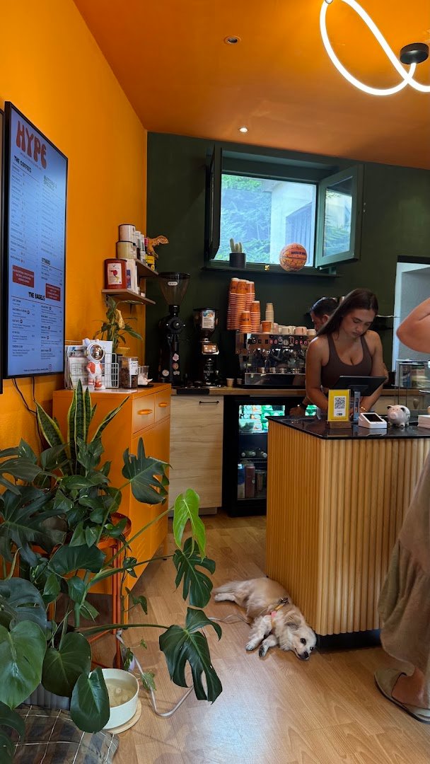 Interior of Hype specialty coffee & good vibes, specialty coffee shop in Zurich