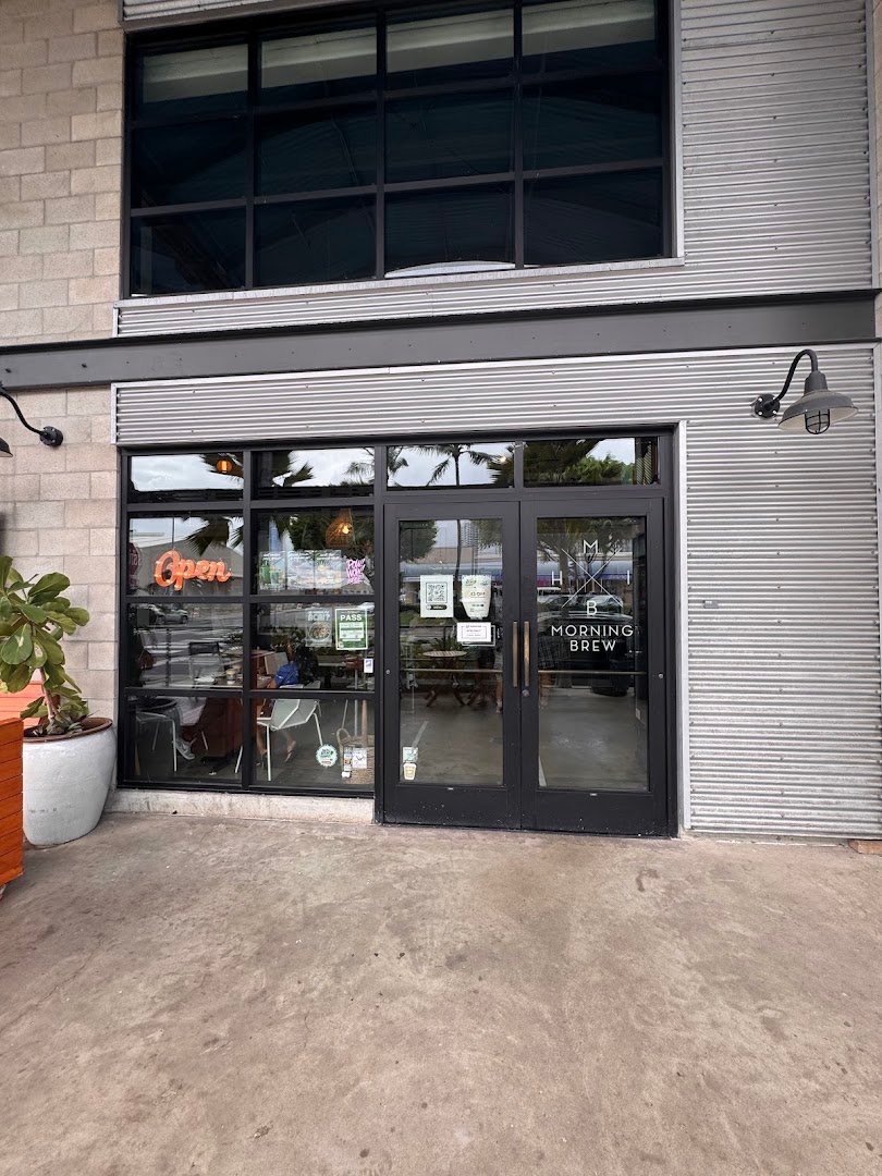 Storefront of Morning Brew, specialty coffee shop in Honolulu