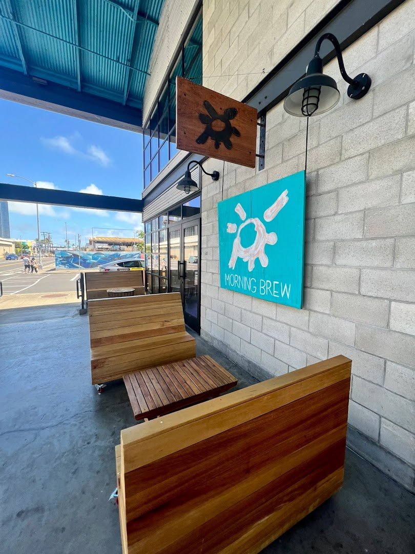 Storefront of Morning Brew, specialty coffee shop in Honolulu