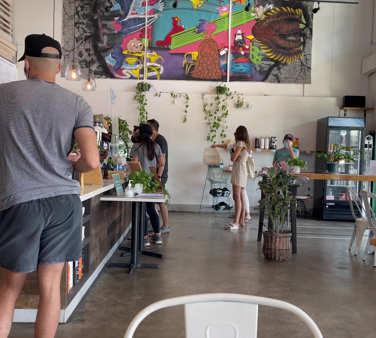 Interior of Morning Brew, specialty coffee shop in Honolulu
