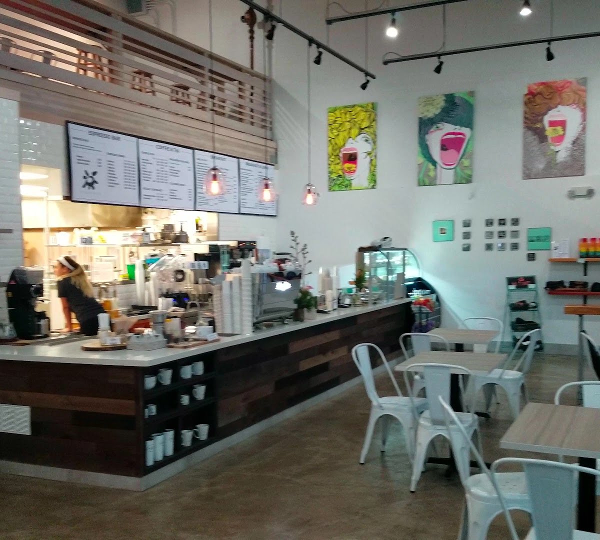 Interior of Morning Brew, specialty coffee shop in Honolulu