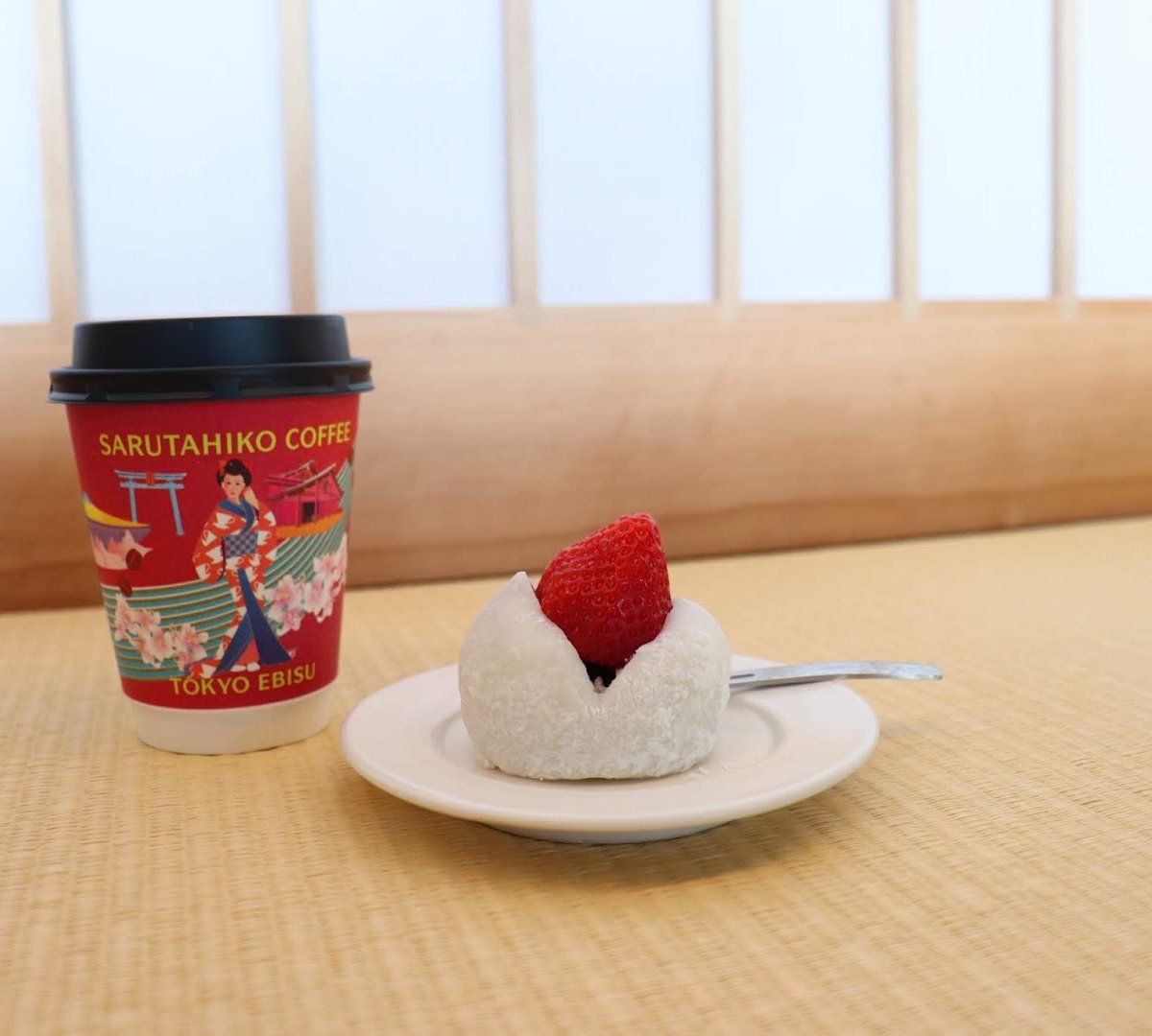 Coffee at Sarutahiko Coffee The Bridge, specialty coffee shop in Tokyo