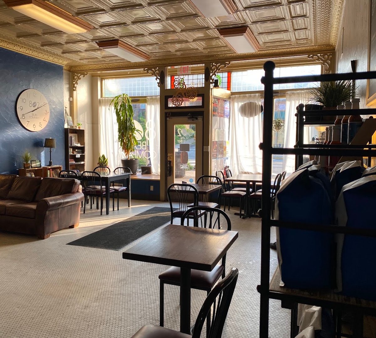 Interior of 802 Bean Company, specialty coffee shop in Pittsburgh