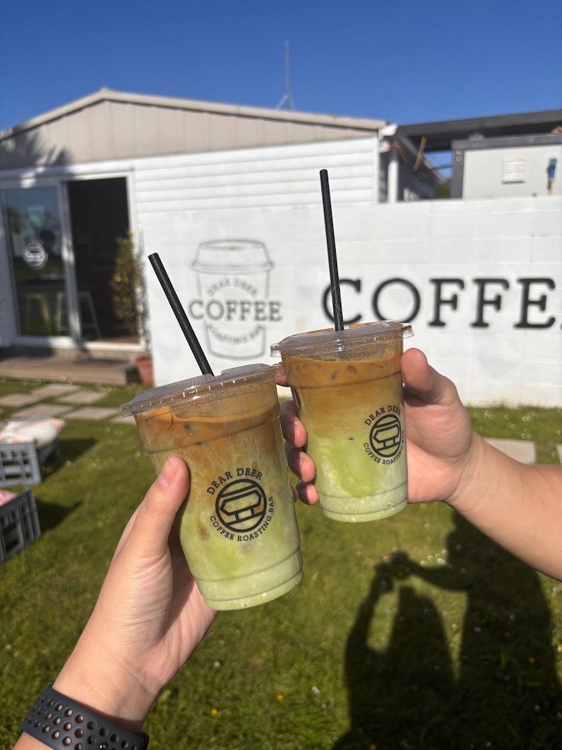 Coffee at Dear Deer Coffee Roasting Bar, specialty coffee shop in Auckland