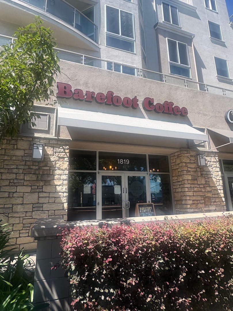Storefront of Barefoot Coffee, specialty coffee shop in San Jose