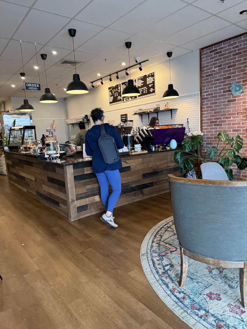 Interior of Blooming Hearts Roastery & Cafe, specialty coffee shop in Worcester