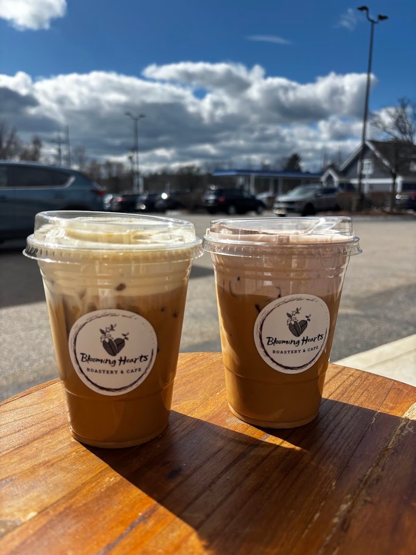 Coffee at Blooming Hearts Roastery & Cafe, specialty coffee shop in Worcester
