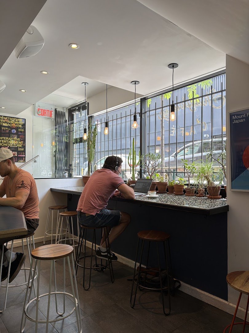 Interior of Shaughnessy Café, specialty coffee shop in Montreal