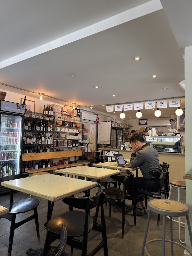 Interior of Shaughnessy Café, specialty coffee shop in Montreal