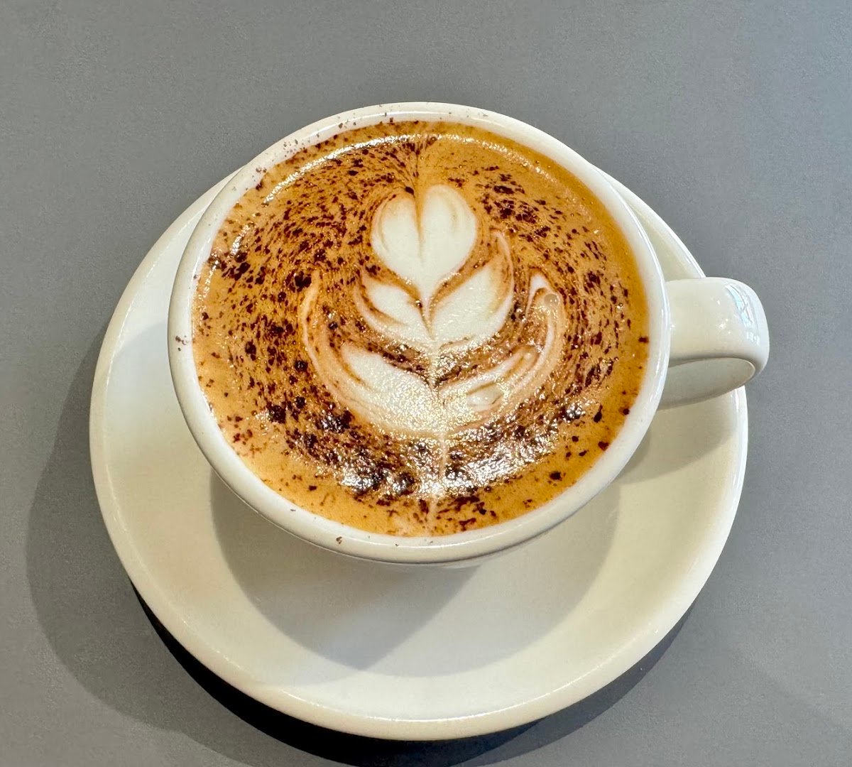 Coffee at Young Dandy Cafe, specialty coffee shop in Auckland