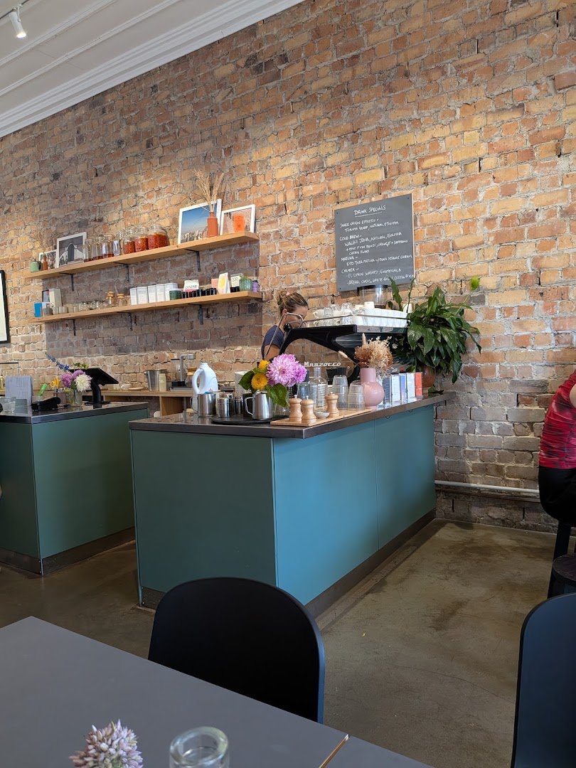 Interior of Young Dandy Cafe, specialty coffee shop in Auckland