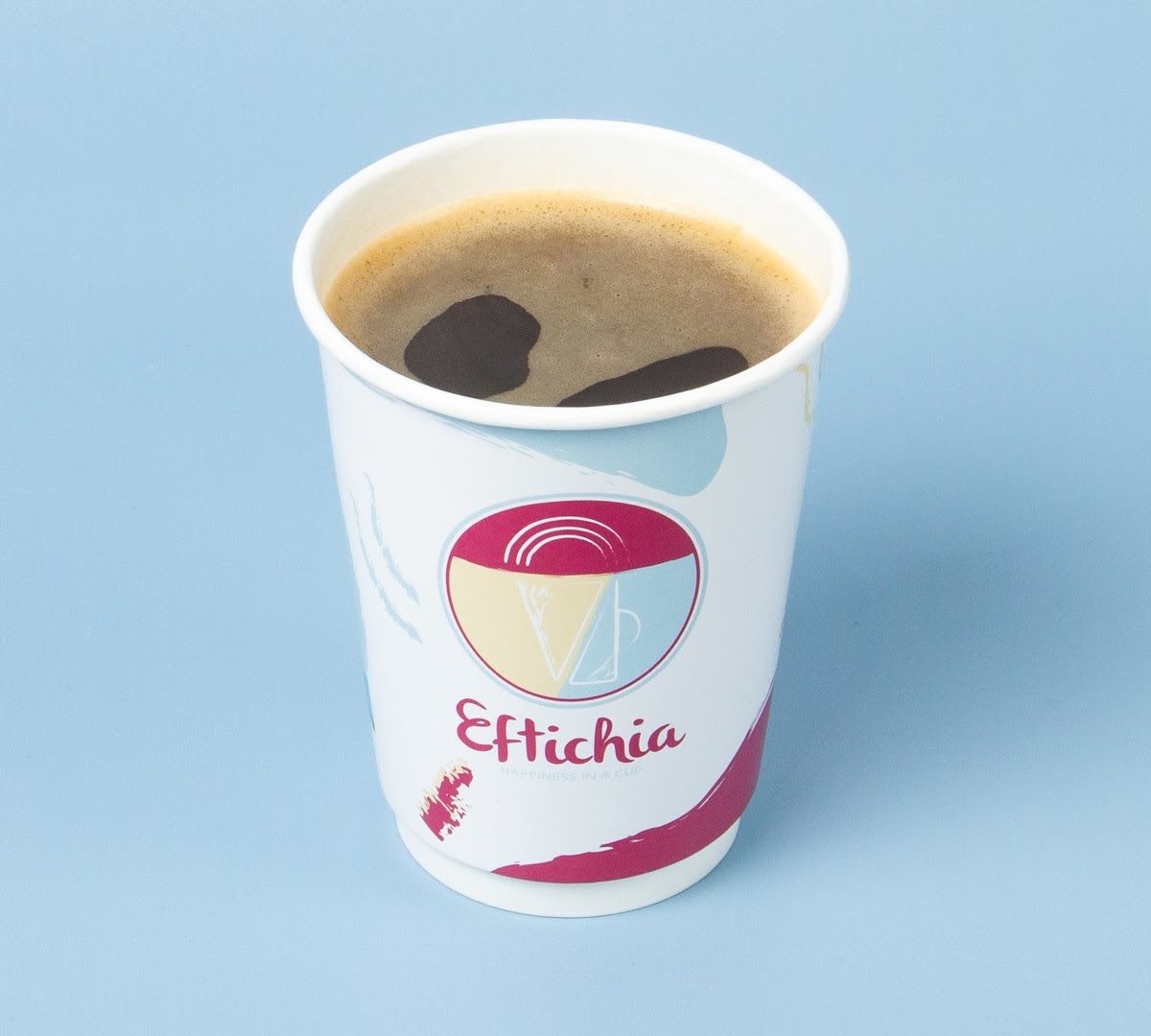 Coffee at Eftichia Coffee & Ice Cream, specialty coffee shop in Athens