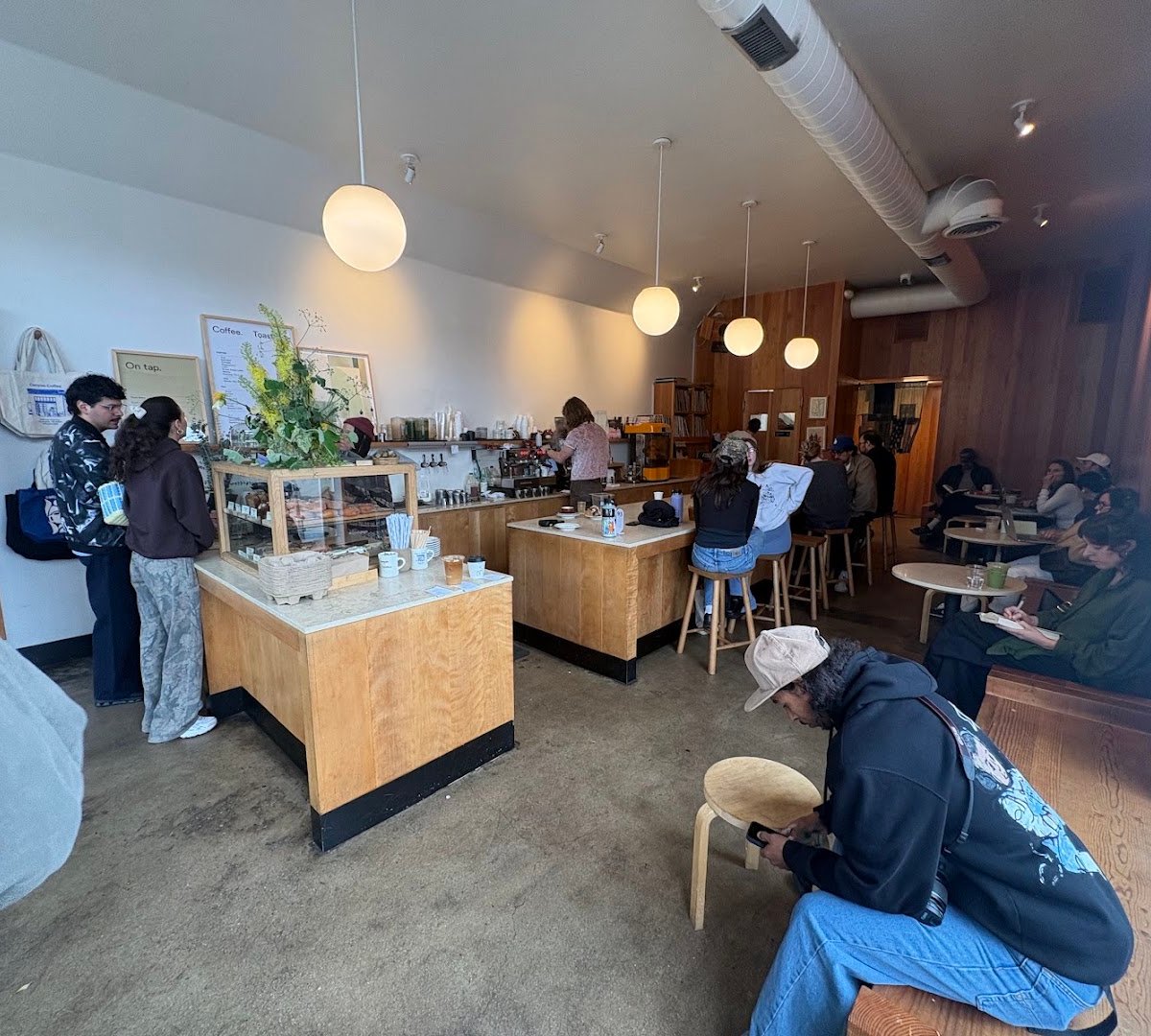 Interior of Canyon Coffee, specialty coffee shop in Los Angeles