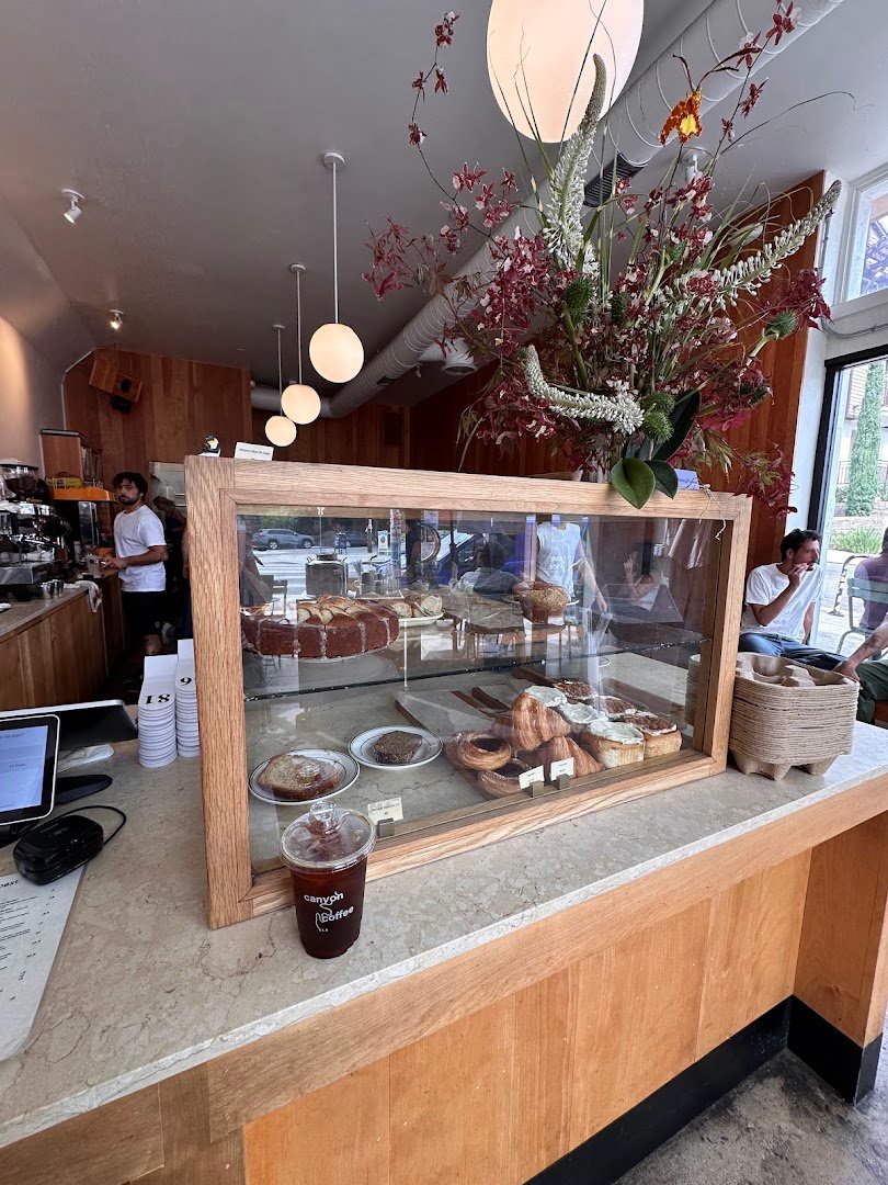 Interior of Canyon Coffee, specialty coffee shop in Los Angeles
